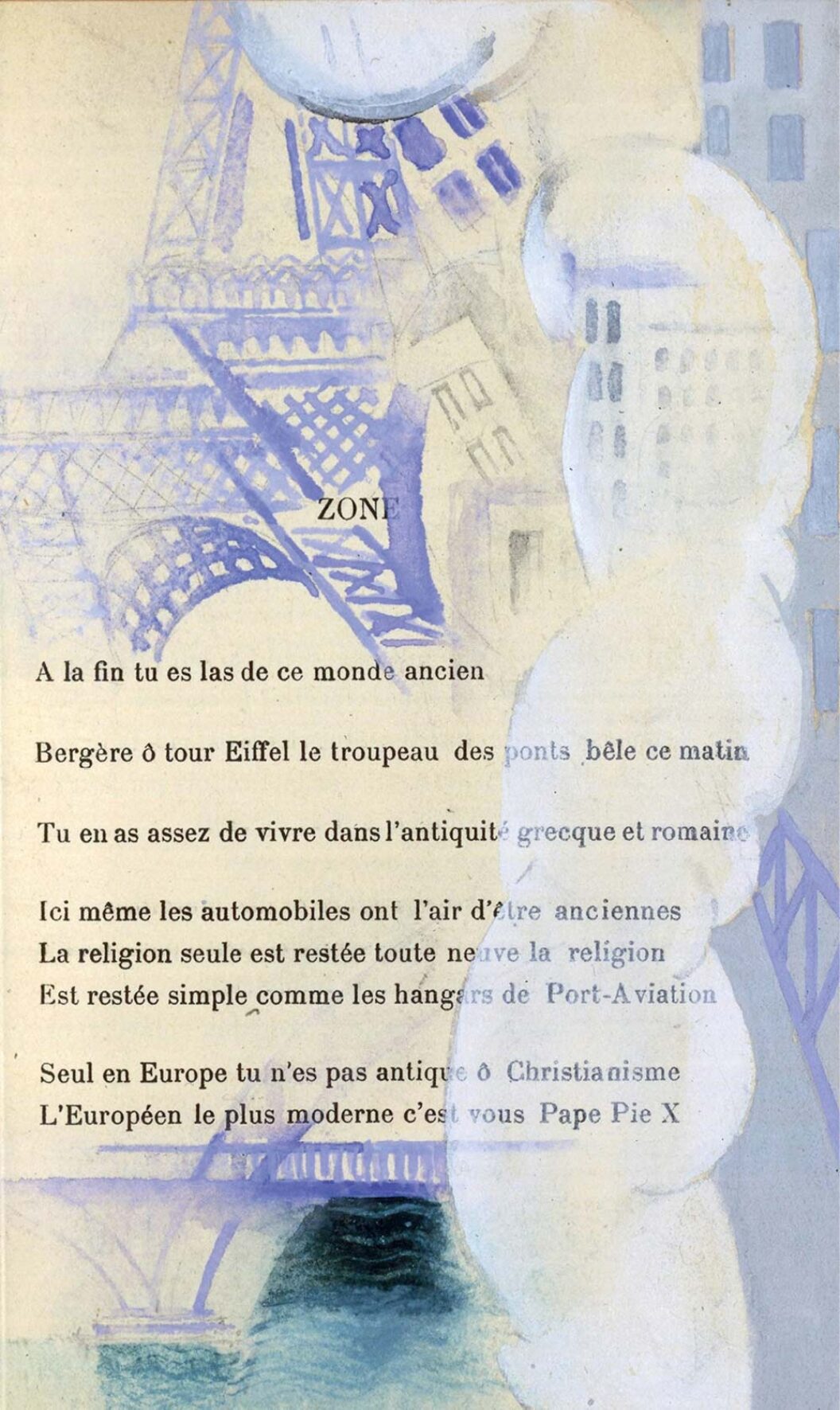 Guillaume Apollinaire’s Zone Selected Poems, translated by Ron Padgett