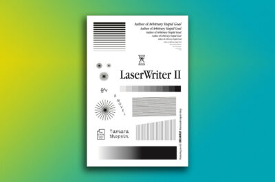 Cover art from LaserWriter II by Tamara Shopsin